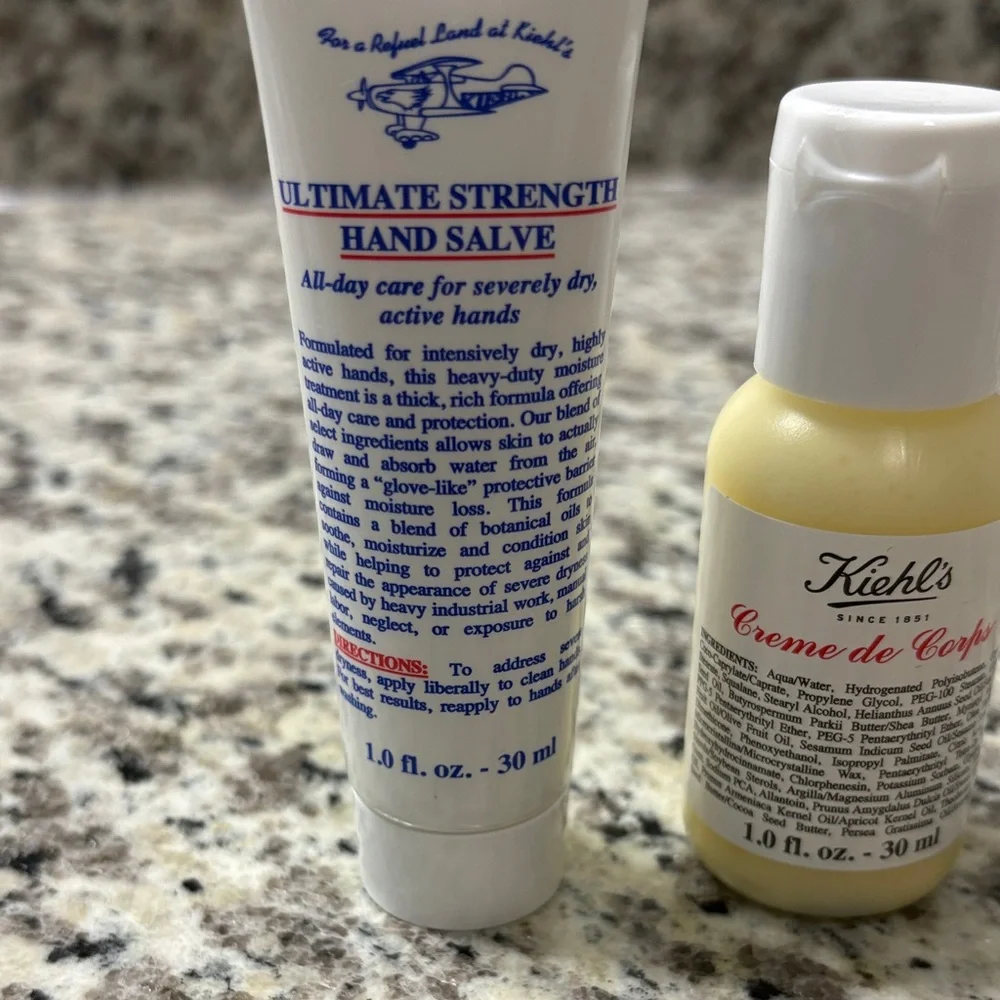 New Kiehl's Ultimate Strength Hand Salve and Creme de Corps